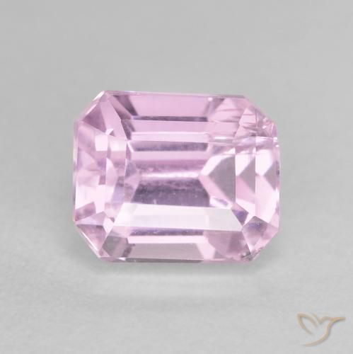 3.08ct 天然 中紫色 紫锂辉石, 祖母绿式切割, VS
