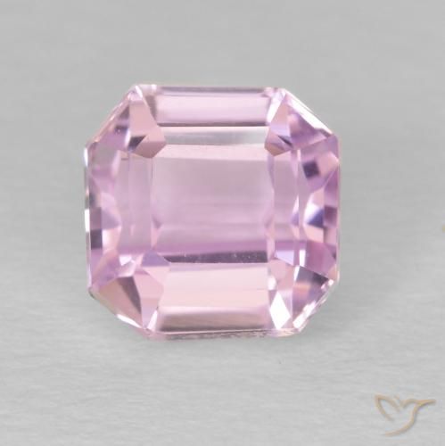 2.10ct 天然 非常浅的粉红色 紫锂辉石, 祖母绿式切割, VVS