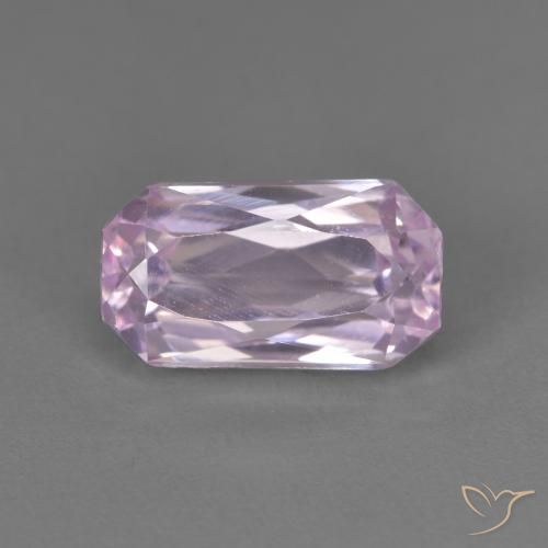 3.25ct 天然 淡紫丁香 紫锂辉石, 祖母绿式切割, VVS