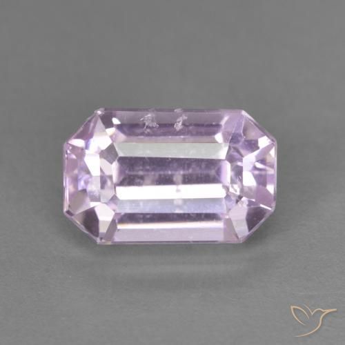 3.37ct 天然 淡皇家紫粉色 紫锂辉石, 祖母绿式切割, VS