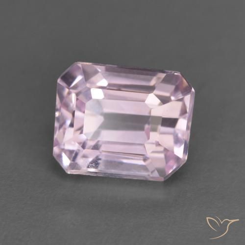 1.49ct 天然 非常浅的皇家紫粉色 紫锂辉石, 祖母绿式切割, VVS-VS
