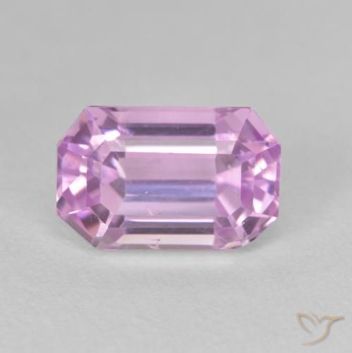 4.75ct 天然 淡粉紫紫 紫锂辉石, 祖母绿式切割, VS