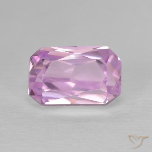 3.64ct 天然 樱桃粉色 紫锂辉石, 祖母绿式切割, VVS