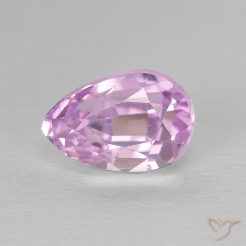 3.73ct 天然 樱桃粉色 紫锂辉石, 梨形, VS