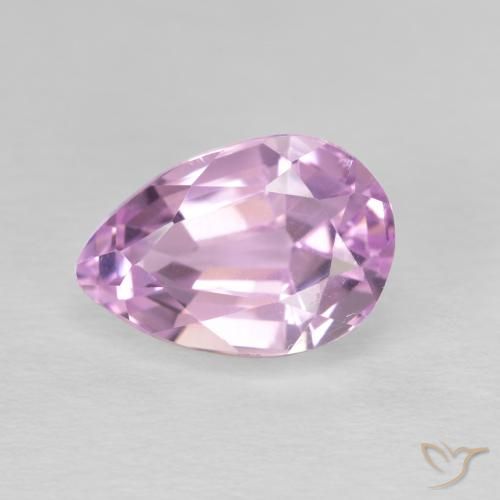 3.88ct 天然 樱桃粉色 紫锂辉石, 梨形, VVS-VS