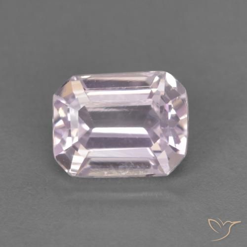1.06ct 天然 非常浅的粉紫色 紫锂辉石, 祖母绿式切割, VS
