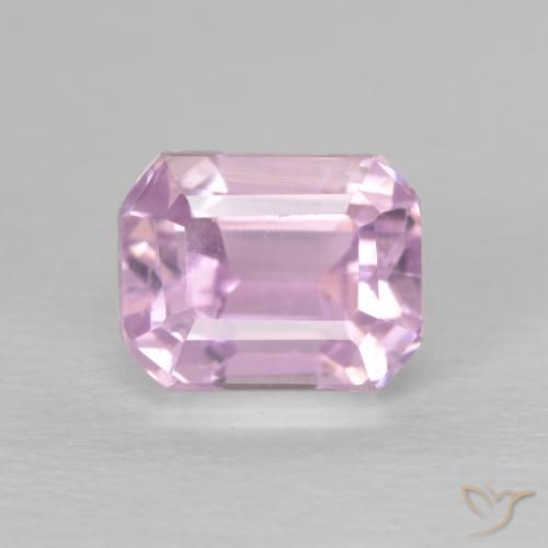 1.63ct 天然 粉紫紫 紫锂辉石, 祖母绿式切割, VS