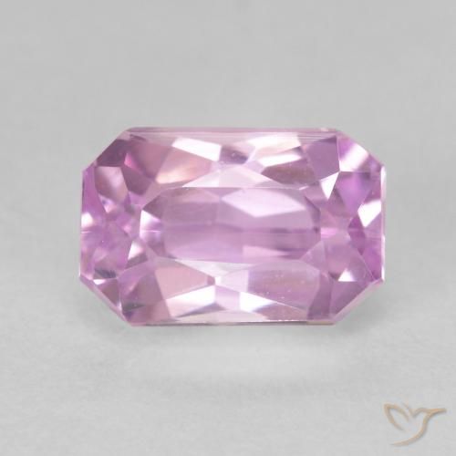2.98ct 天然 浅紫色 紫锂辉石, 祖母绿式切割, VVS