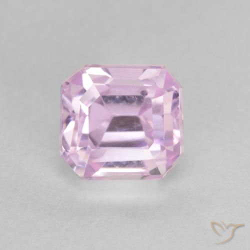 1.55ct 天然 樱桃粉色 紫锂辉石, 祖母绿式切割, VVS