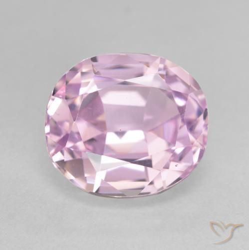 6.63ct 天然 中粉红色 紫锂辉石, 椭圆形, VVS