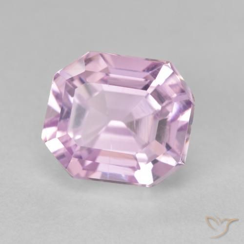 5.02ct 天然 樱桃粉色 紫锂辉石, 祖母绿式切割, VVS