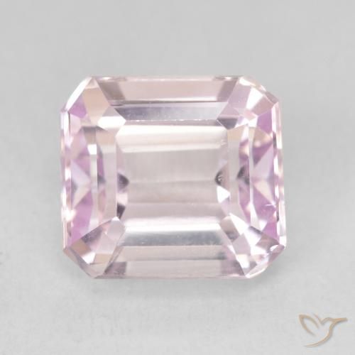5.06ct 天然 樱桃粉色 紫锂辉石, 祖母绿式切割, VVS-VS