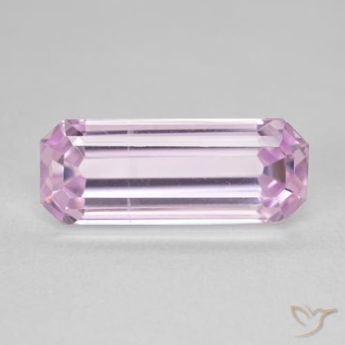 7.05ct 天然 亮粉色 紫锂辉石, 祖母绿式切割, VVS
