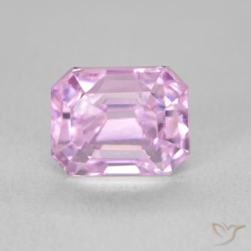3.29ct 天然 中紫色 紫锂辉石, 祖母绿式切割, VVS-VS