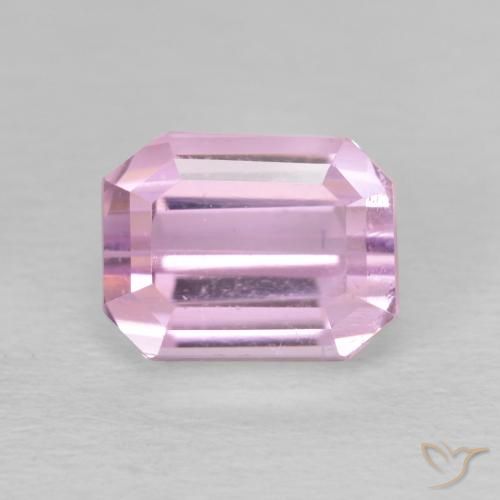 3.02ct 天然 非常浅的粉红色 紫锂辉石, 祖母绿式切割, VVS-VS