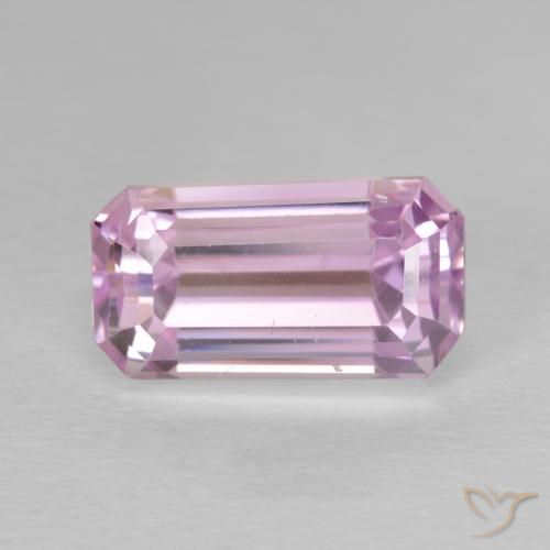 9.78ct 天然 中粉红色 紫锂辉石, 祖母绿式切割, VVS-VS