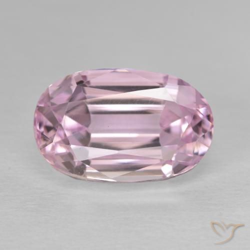 9.10ct 天然 泡泡糖粉色 紫锂辉石, 椭圆形, VVS-VS