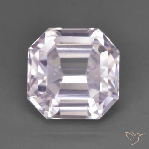 6.38ct 天然 淡薰衣草粉色 紫锂辉石, 祖母绿式切割, VVS-VS
