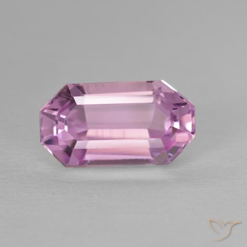 4.64ct 天然 中粉红色 紫锂辉石, 祖母绿式切割, VVS-VS