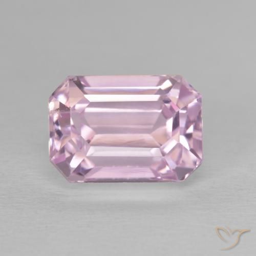 4.73ct 天然 非常轻的泡泡糖粉色 紫锂辉石, 祖母绿式切割, VVS-VS