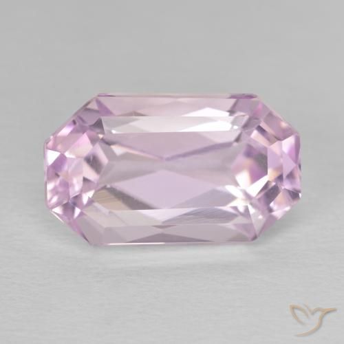 8.81ct 天然 Medium Light-Pink 紫锂辉石, 祖母绿式切割, VVS-VS