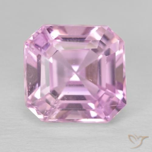 8.13ct 天然 浅粉色 紫锂辉石, 祖母绿式切割, VS