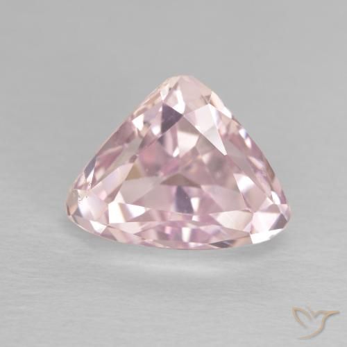 4.60ct 天然 中粉红色 紫锂辉石, 胖三角形, VS
