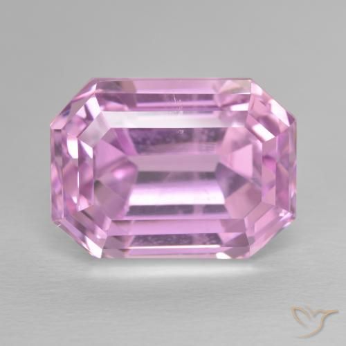17.67ct 天然 淡皇家紫粉色 紫锂辉石, 祖母绿式切割, VS