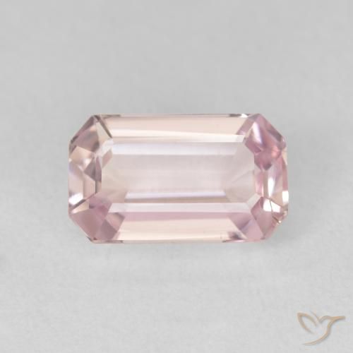 2.53ct 天然 浅淡粉色 紫锂辉石, 祖母绿式切割, VS
