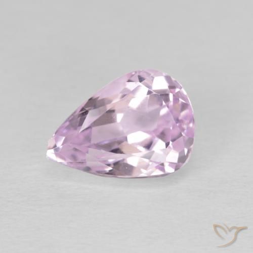 2.96ct 天然 紫粉色 紫锂辉石, 梨形, VS
