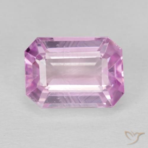 7.13ct 天然 中粉红色 紫锂辉石, 祖母绿式切割, VS