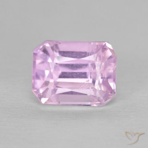 3.43ct 天然 淡紫色粉红色 紫锂辉石, 祖母绿式切割, VS