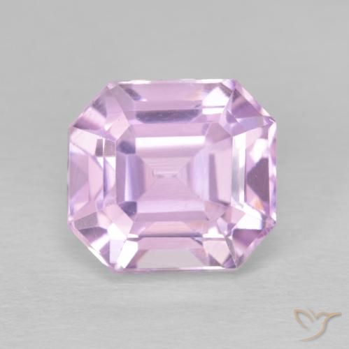 6.53ct 天然 中粉红色 紫锂辉石, 祖母绿式切割, VS