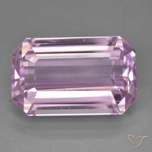 22.43ct 天然 中粉红色 紫锂辉石, 祖母绿式切割, VVS-VS