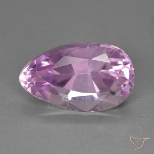 7.90ct 天然 樱桃粉色 紫锂辉石, 梨形, VVS-VS