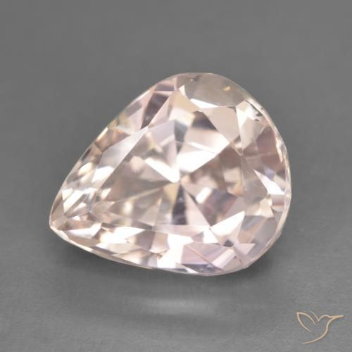 8.23ct 天然 火烈鸟粉色 紫锂辉石, 梨形, VVS-VS