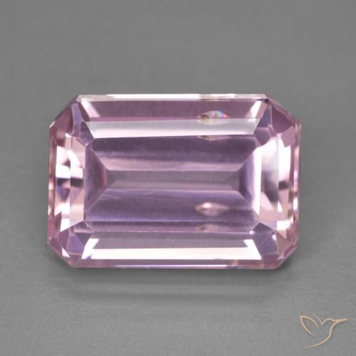 9.85ct 天然 中粉红色 紫锂辉石, 祖母绿式切割, VS