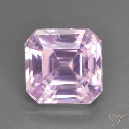 5.92ct 天然 樱桃粉色 紫锂辉石, 祖母绿式切割, VS