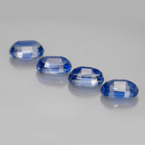 克拉天然蓝晶石，椭圆形切割，VS-SI