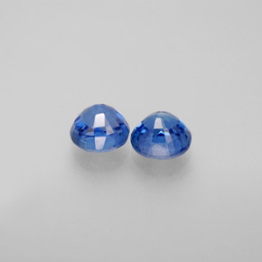 天然蓝晶石，圆形切割，5.25毫米，VS