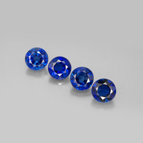 克拉天然蓝晶石，圆形切割，VS