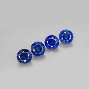 克拉天然蓝晶石，圆形切割，VS