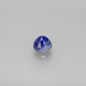 0.78克拉天然蓝晶石，圆形切割，4.95毫米，VS