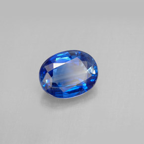 2.25克拉天然蓝晶石，椭圆形切割，9×7毫米，VS