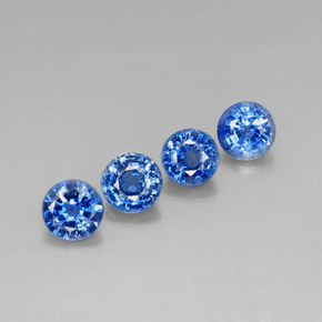 克拉天然蓝晶石，圆形切割，VS-SI