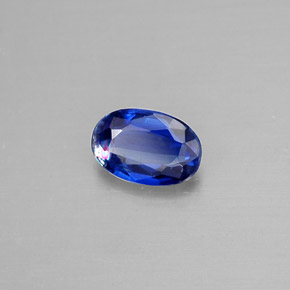 0.58克拉天然蓝晶石，椭圆形切割，6.2×4.1毫米，VS-SI
