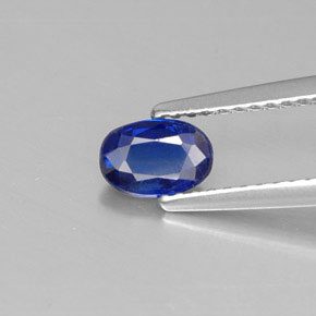 0.58克拉天然蓝晶石，椭圆形切割，VS