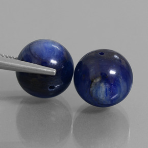 克拉天然蓝晶石，球形，不透明