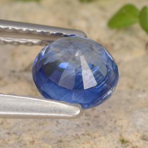 0.71克拉天然蓝晶石，圆形切割，VS-SI