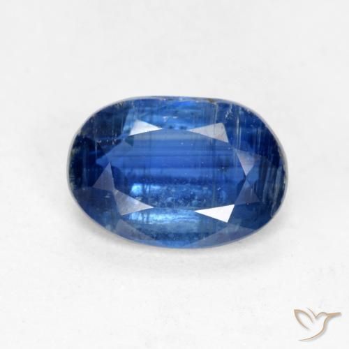 0.98ct 天然 暗蓝色 蓝晶石, 椭圆形, SI